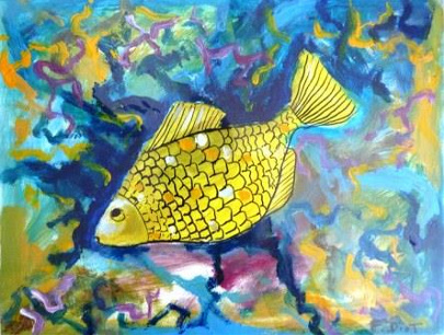 dessin poisson solitaire
